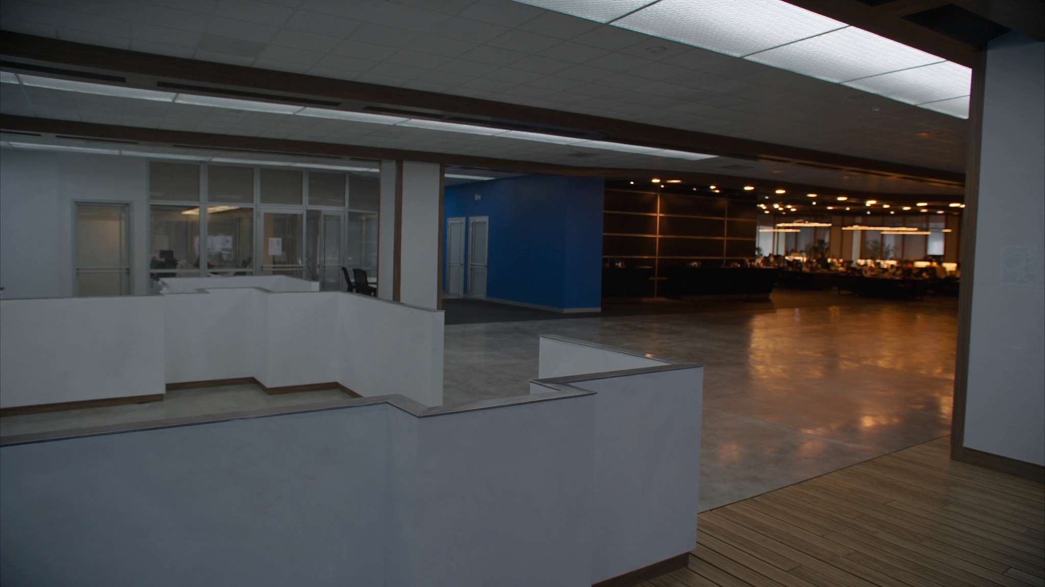 Completed modern commercial office reception